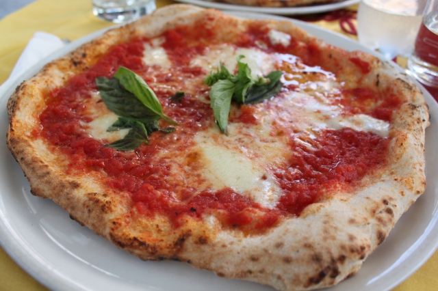 Homemade Pizza in Napoli, Italy